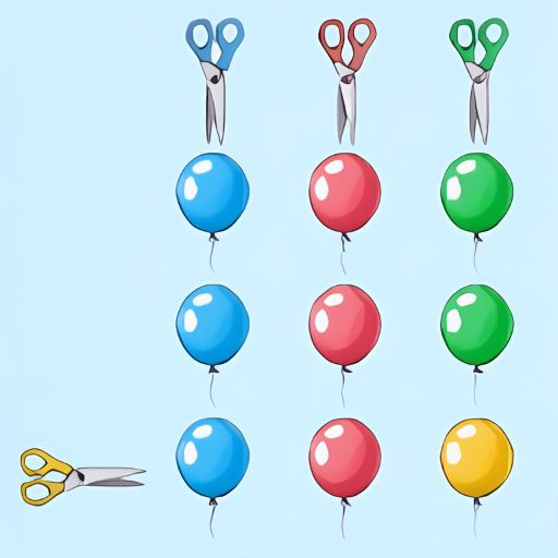 Balloon Snip Parade Game